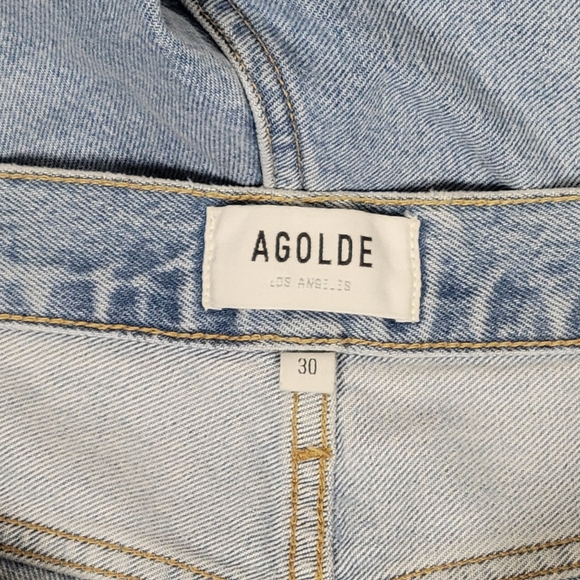 AGOLDE Low Rise Baggy Jeans in Void Size 30 - Picture 10 of 10